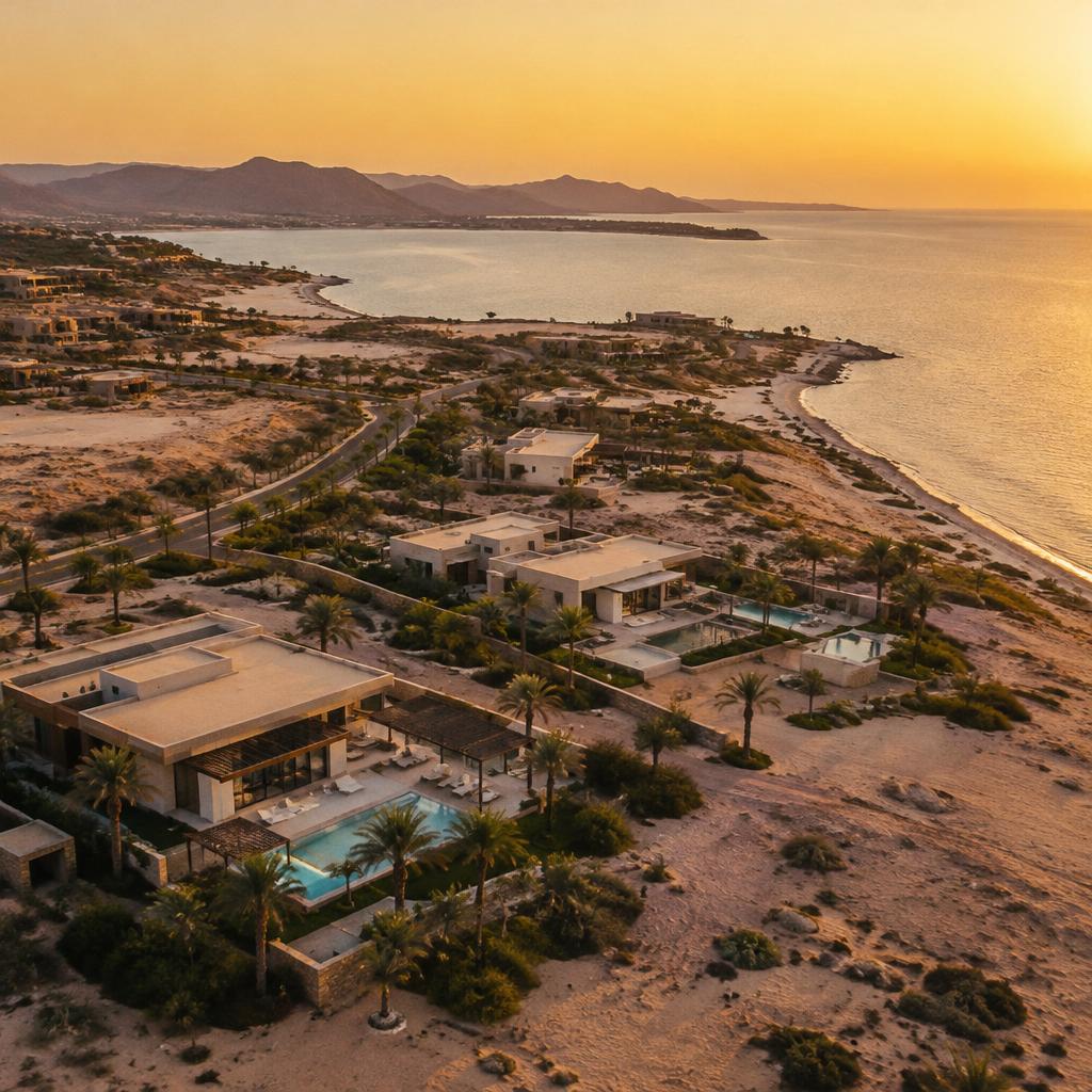 Coastal villa development